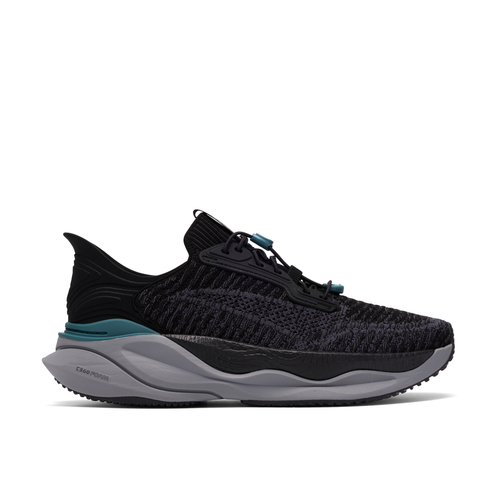 Clarks Pace Rise Mens Trainer-Black Combi G