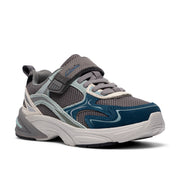 Clarks Crafton Vibe K Trainer-Grey Combi G