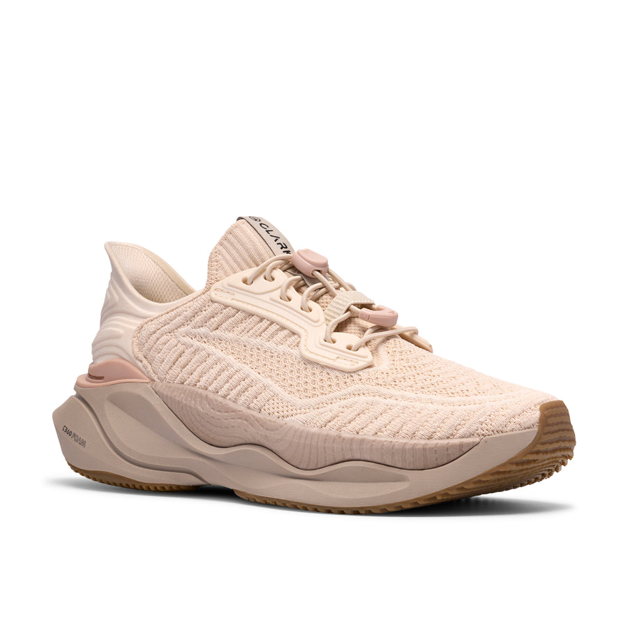 Clarks Pace Rise Ladies' Trainer - Sand D