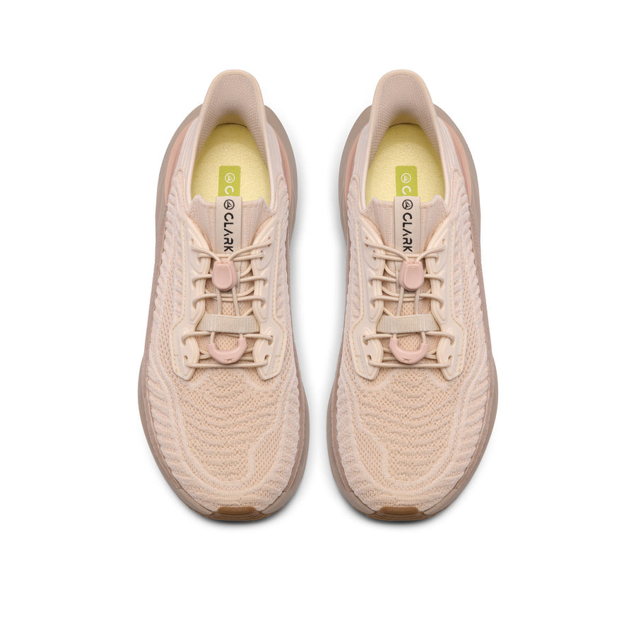 Clarks Pace Rise Ladies' Trainer - Sand D
