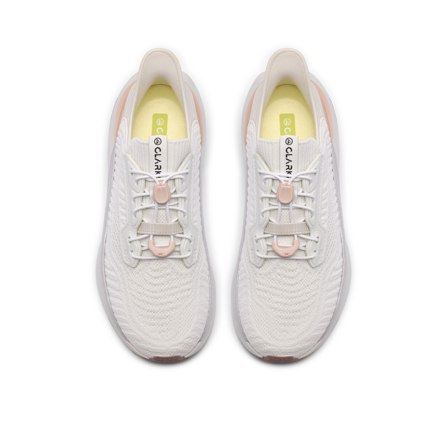 Clarks Pace Rise-White Combi D