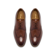 Clarks Bowburn Tip Mens Shoe-Tan Leather G