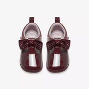 Clarks Roamer Trim T Shoe-Burgundy Patent