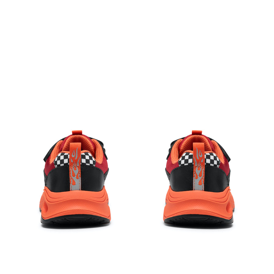 Clarks Gleam Go K 'G' Fit Shoe-Black/Red