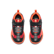 Clarks Gleam Go K 'G' Fit Shoe-Black/Red