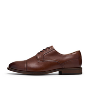 Clarks Bowburn Cap Mens Shoe-Tan Leather G