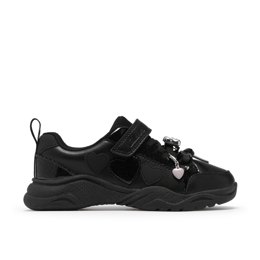 Clarks Featherskip K Shoe-Black Patent F