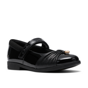 Clarks Lock Gem K Shoe-Black Patent G