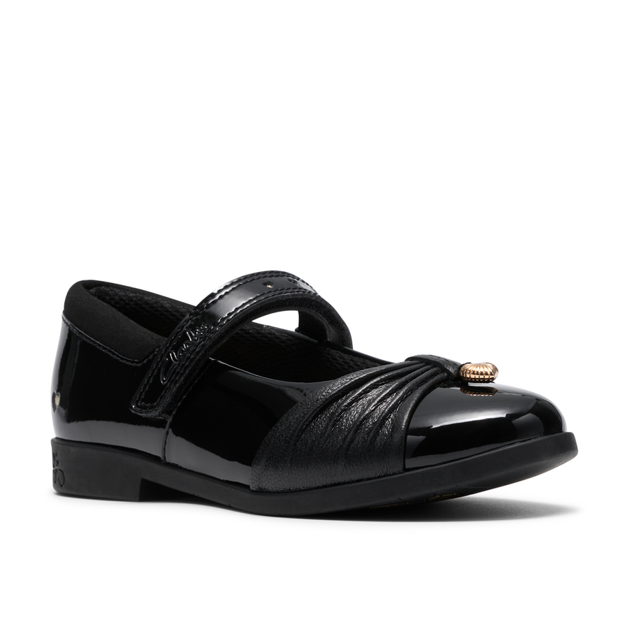 Clarks Lock Gem K Shoe-Black Patent F