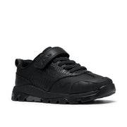 Clarks Steggy2 Soar School Shoe-Black Leather F