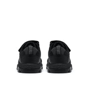 Clarks Steggy2 Soar School Shoe-Black Leather F