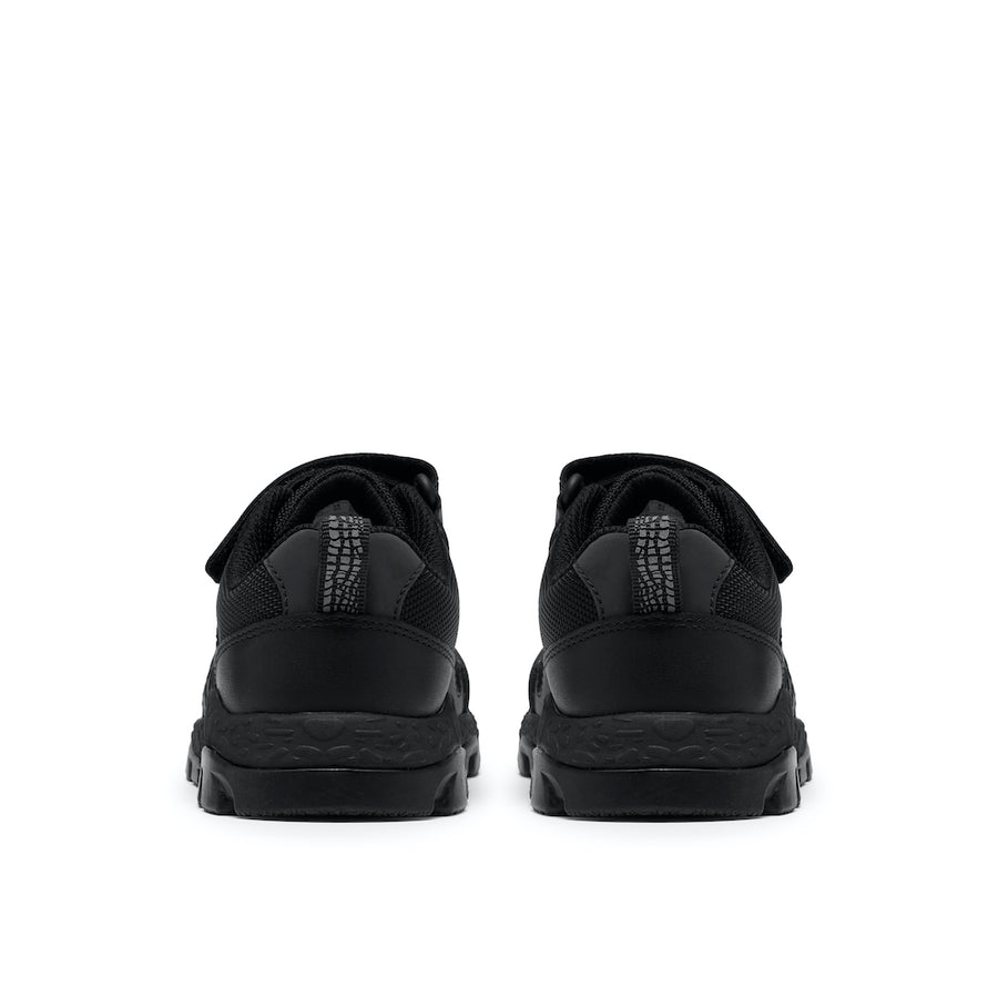 Clarks Steggy2 Soar School Shoe-Black Leather F