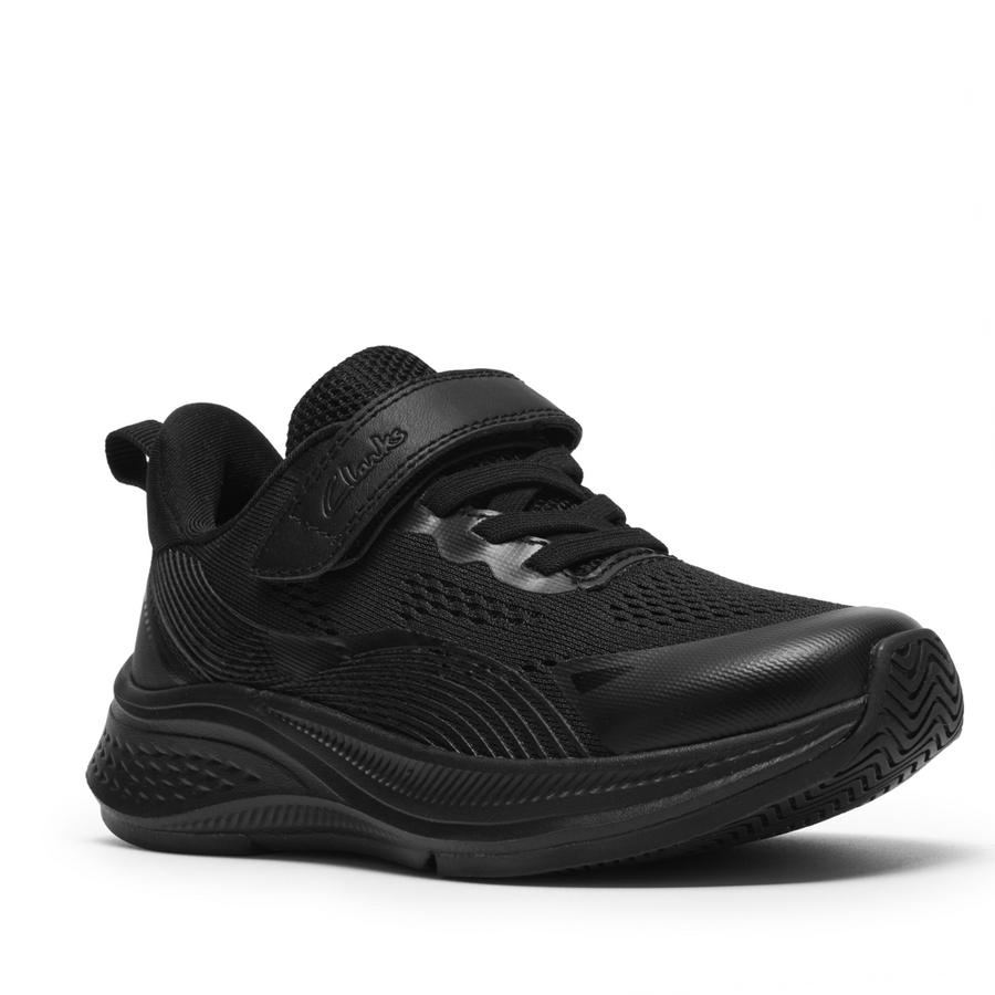 Clarks Lumen Hero K Trainer-Black G