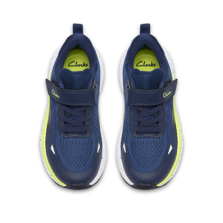Clarks Lumen Hero K Trainer-Navy G