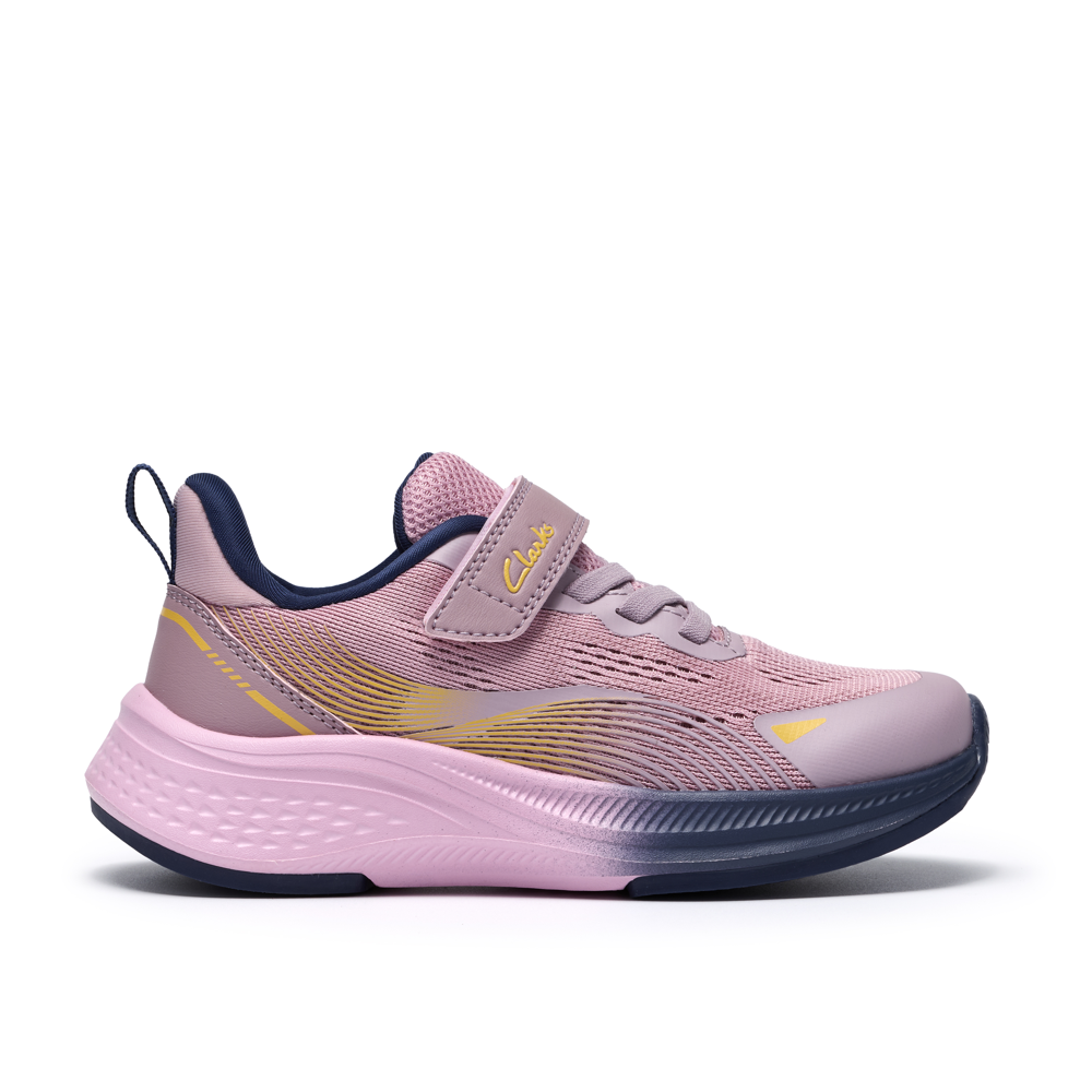 Clarks Lumen Hero K Trainer-Dusty Pink G