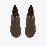 Clarks Cliffchelsea K Boot-Dark Brown G