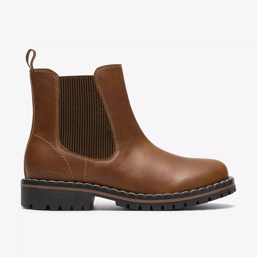Clarks Cliffchelsea K Boot-Brit Tan G