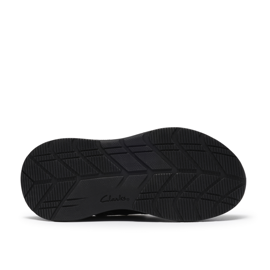 Clarks Gleam Fly K School Shoe-Black G