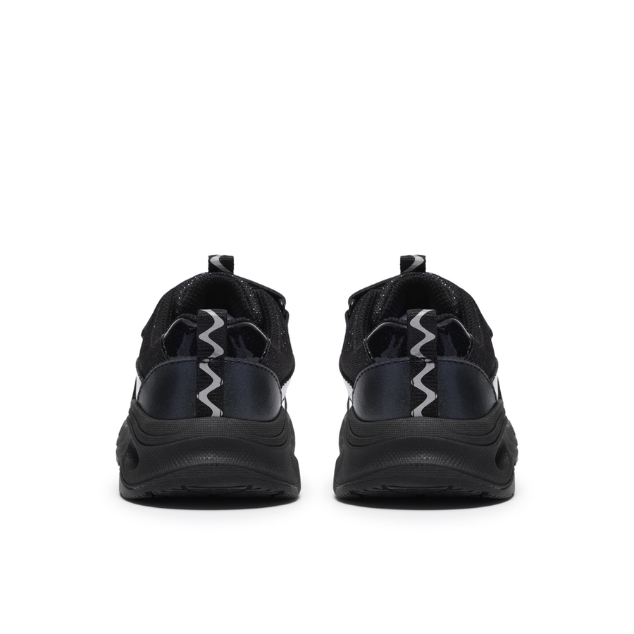 Clarks Gleam Fly K School Shoe-Black G