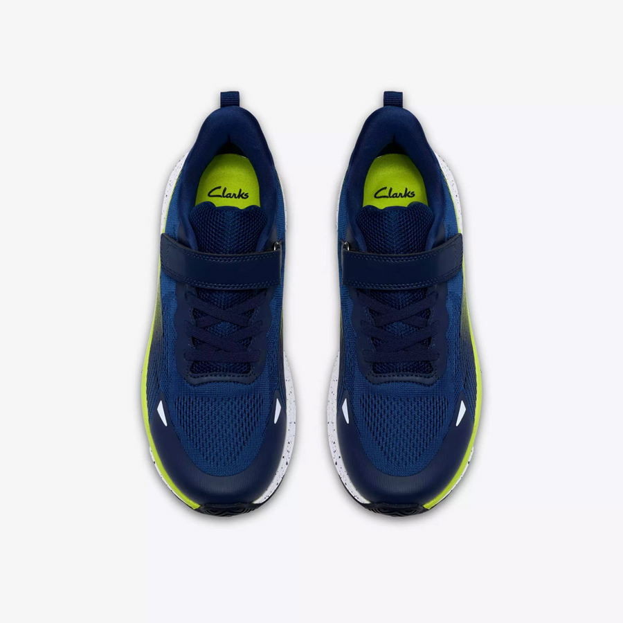 Clarks Lumen Hero Y Trainer-Navy G