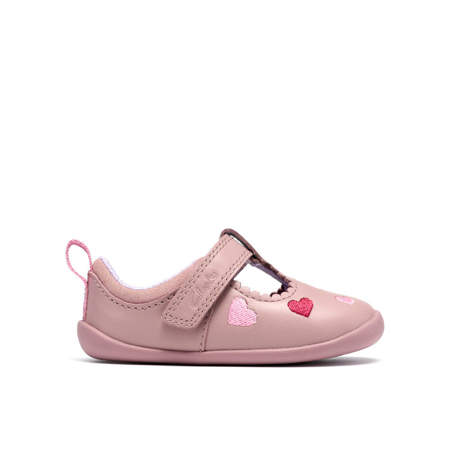 Clarks Roamerheart T Shoe-Dusty Pink G