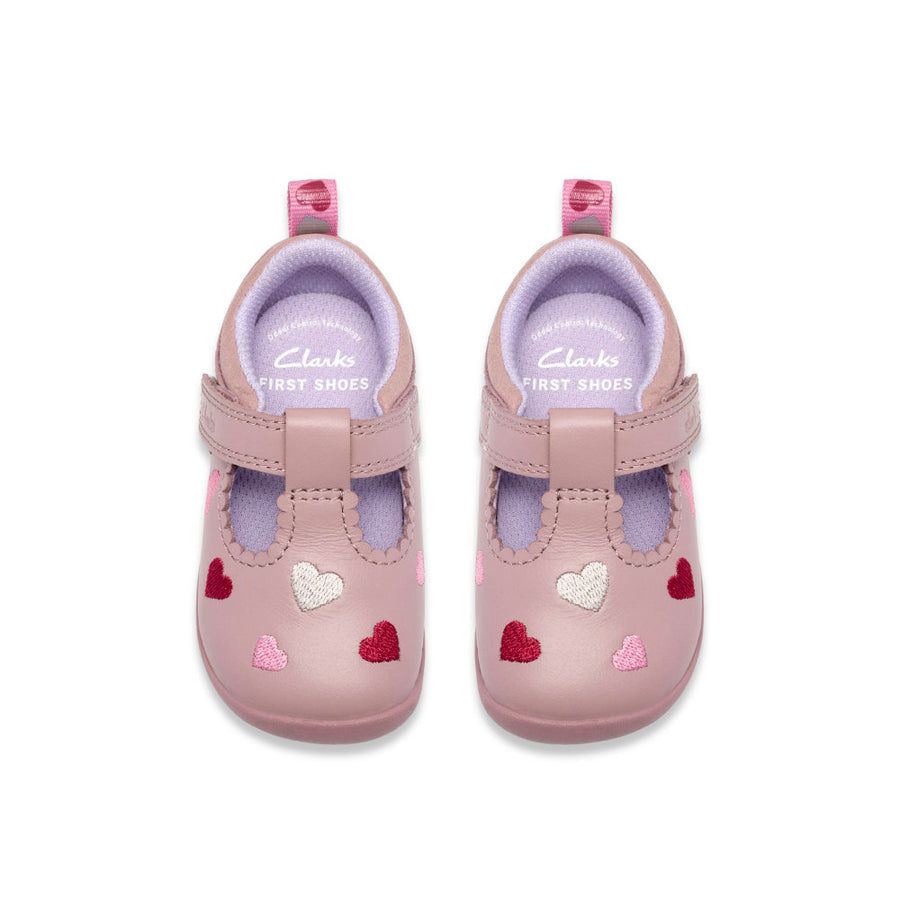 Clarks Roamerheart T Shoe-Dusty Pink G