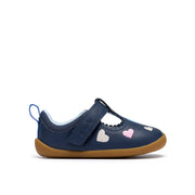 Clarks Roamerheart T Shoe-Navy Leather G
