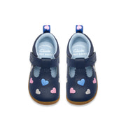 Clarks Roamerheart T Shoe-Navy Leather G
