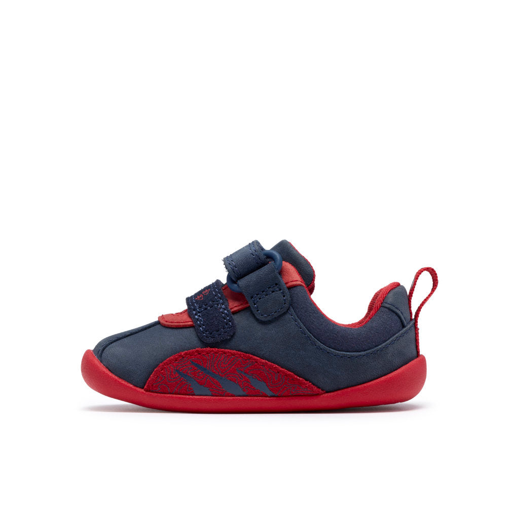 Clarks Roamer Tail T Shoe-Navy Leather F