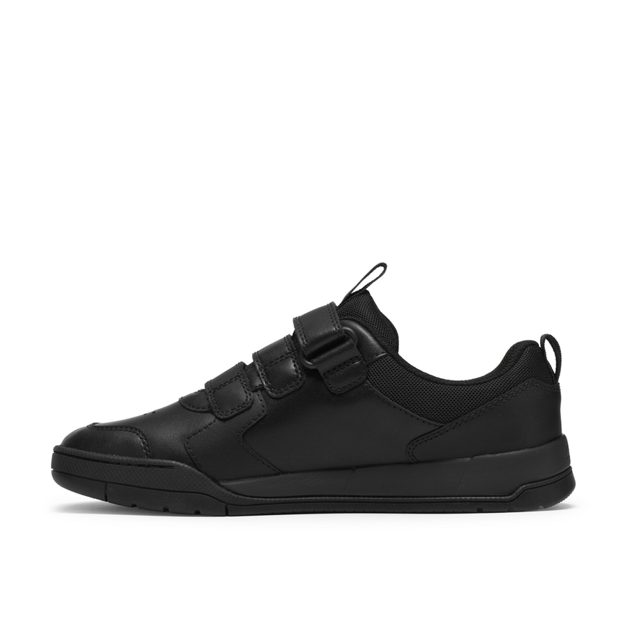 Clarks Laser Play Y Shoe-Black Leather G