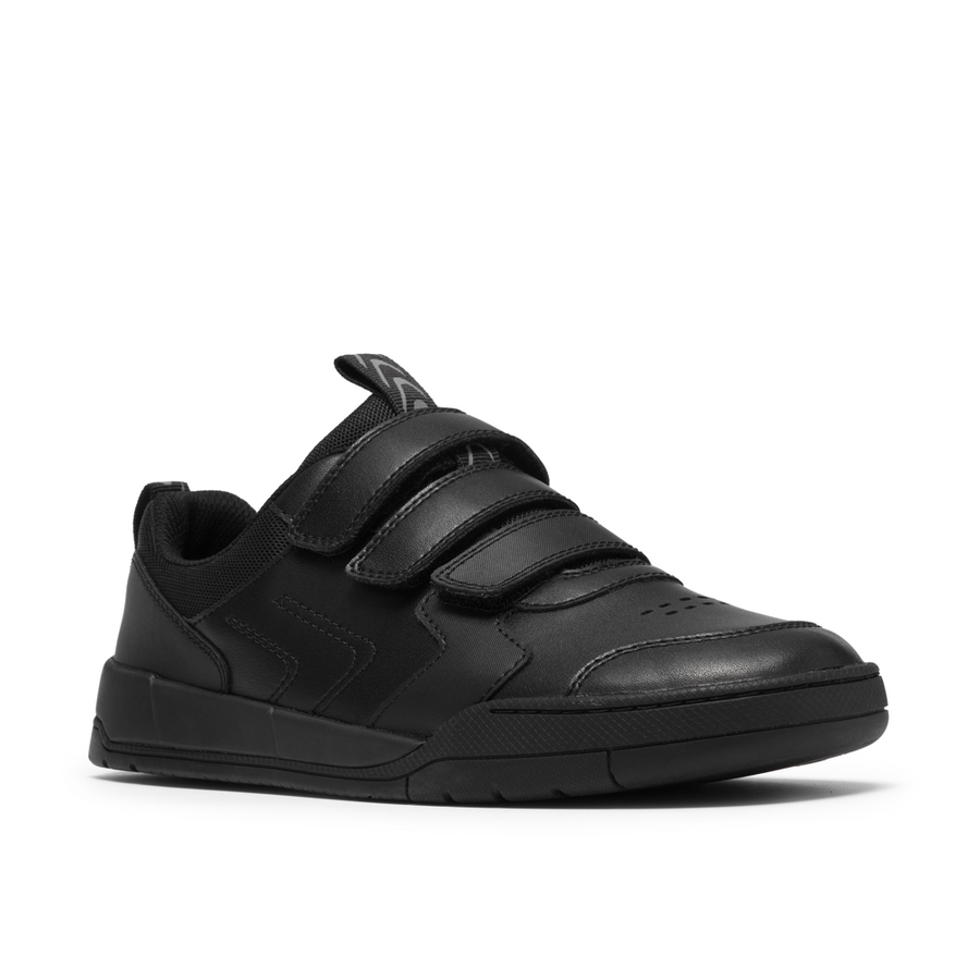 Clarks Laser Play Y Shoe-Black Leather G