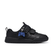 Clarks Laser Play K Shoe-Black Leather G