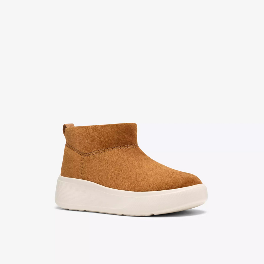 Clarks Solevana Rise Ankle Boot-Tan D