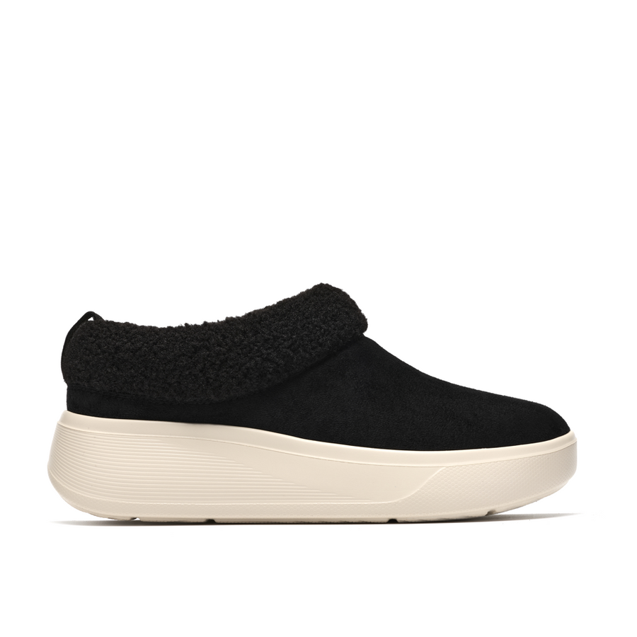 Clarks Solevana Cozy Slippers-Black D