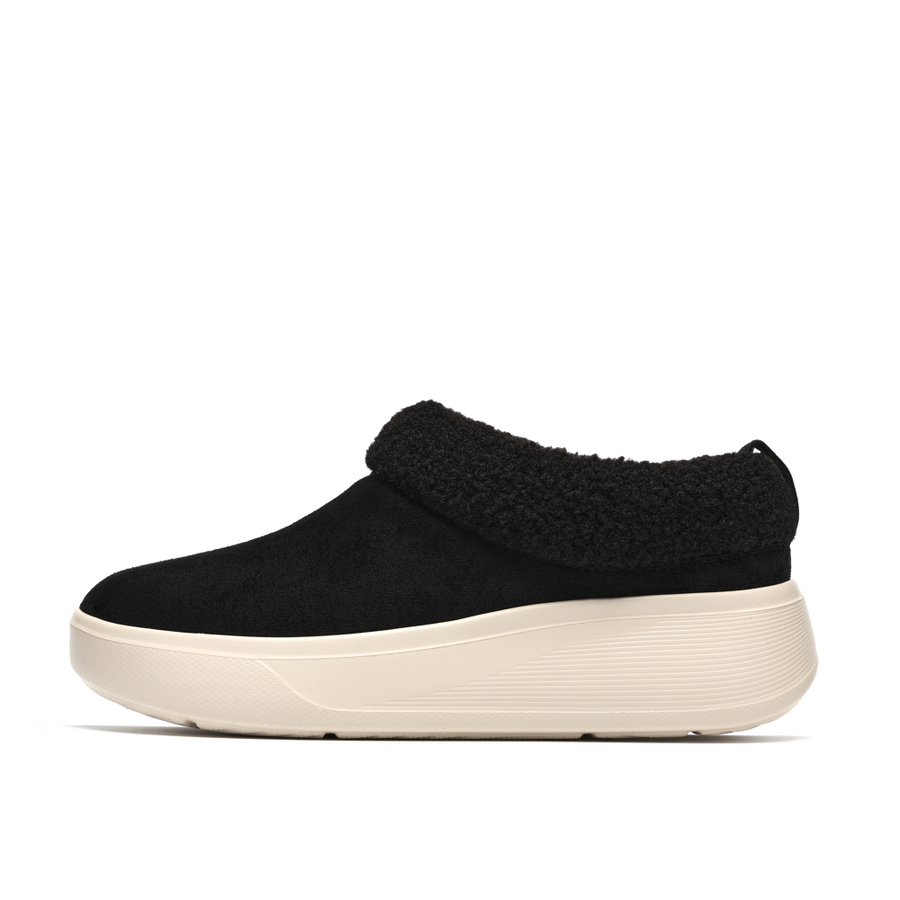 Clarks Solevana Cozy Slippers-Black D