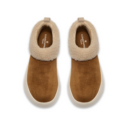Clarks Solevana Cozy Slippers-Tan Leather D