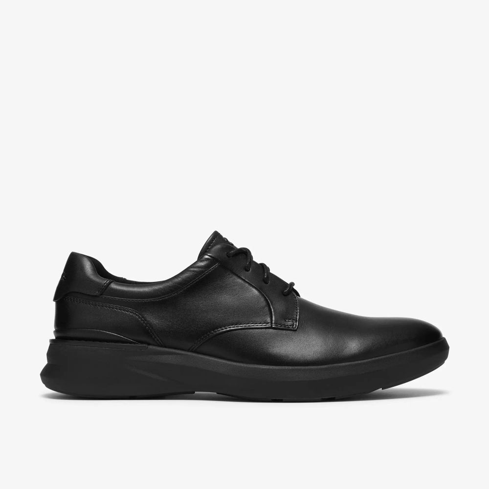 Clarks Code H Mens Shoe-Black Smooth G