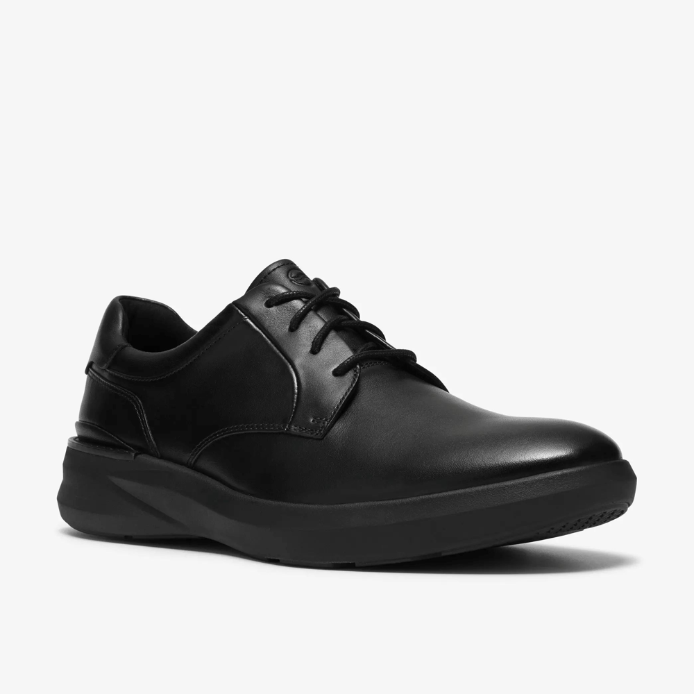 Clarks Code H Mens Shoe-Black Smooth G