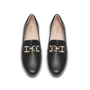 Clarks Tamna Trim Loafer - Black Leather D
