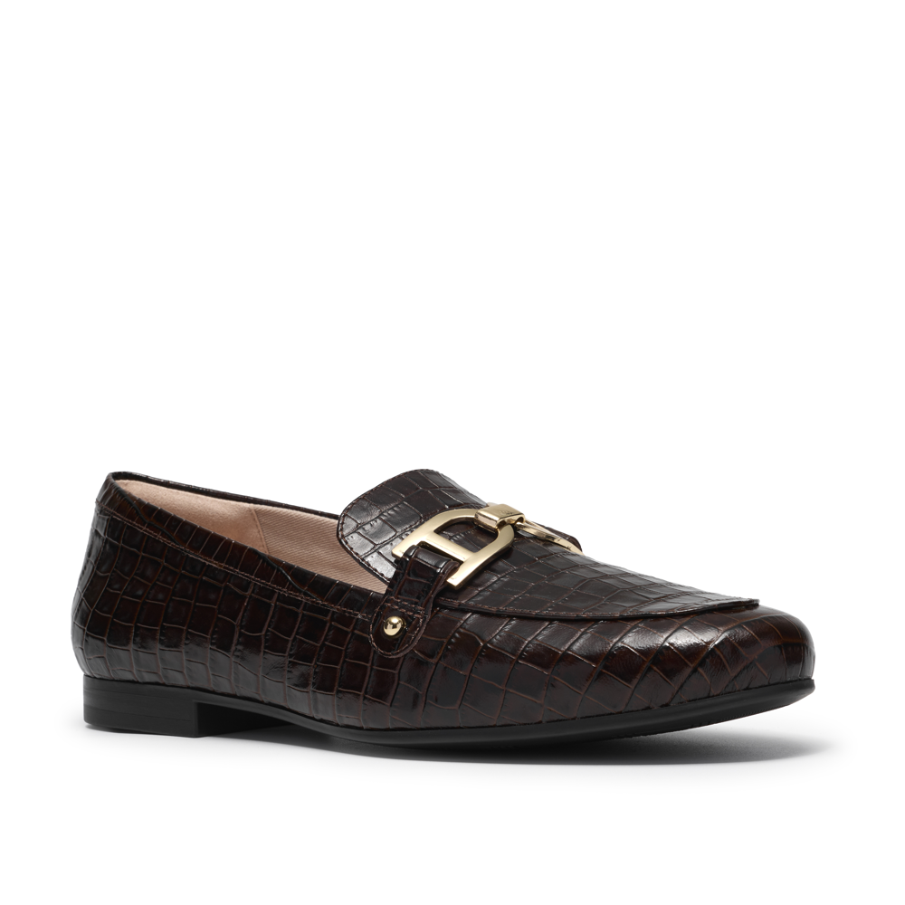 Clarks Tamna Trim Loafer - Brown Croc D