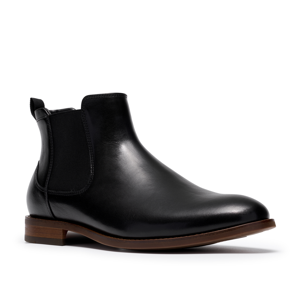Clarks Bowburn Top Mens Boot-Black Leather G