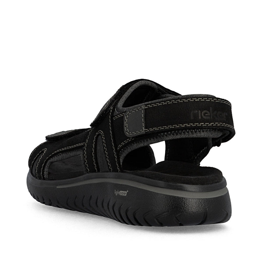 Rieker 26450 Men's Sandal-Black