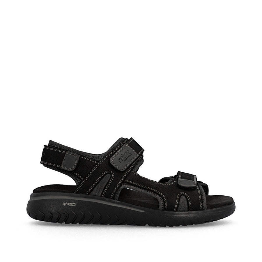 Rieker 26450 Men's Sandal-Black