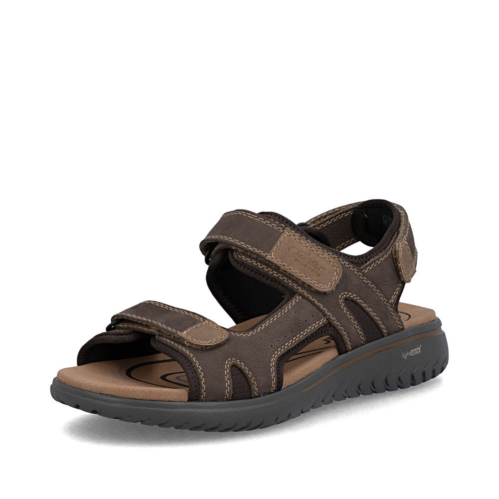 Rieker 26450 Men's Sandal-Brown