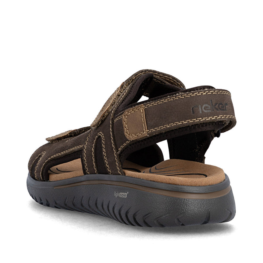 Rieker 26450 Men's Sandal-Brown