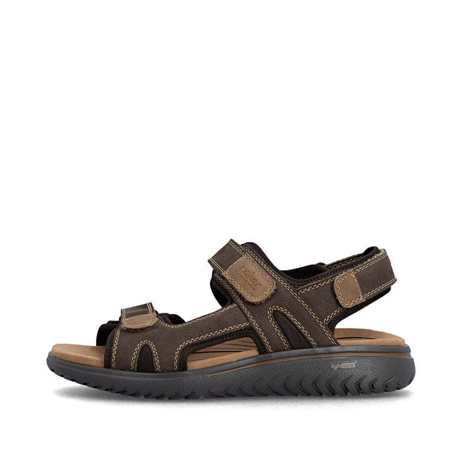 Rieker 26450 Men's Sandal-Brown