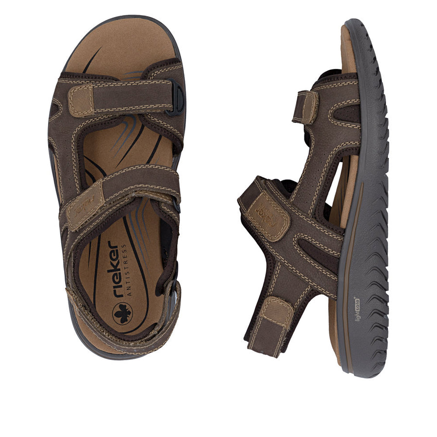 Rieker 26450 Men's Sandal-Brown