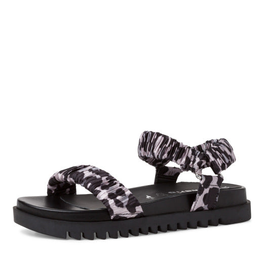 Tamaris 28216 Sandals-Black Leopard