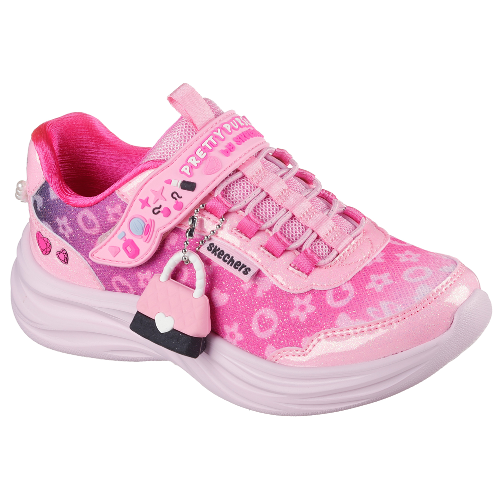 Skechers 302199l Kids Trainer-Pink Multi