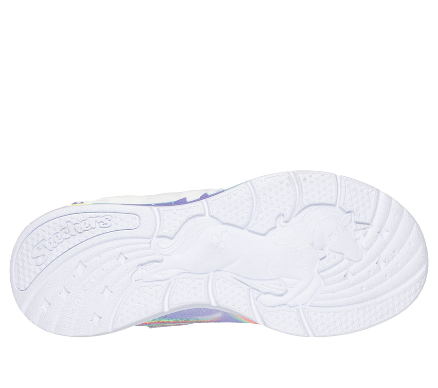 Skechers 302298l Girls Trainer-Lavender Multi